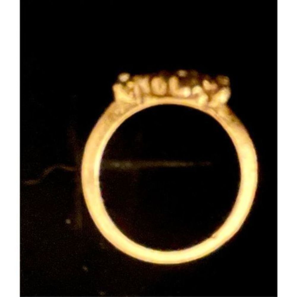 Stunning VINTAGE MULTICOLOR OPAL SAPPHIRE N ROSE GOLD RING - Picture 4 of 5